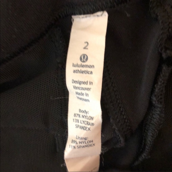Lulu Lemon Joggers - Black size 2 - Picture 4 of 4